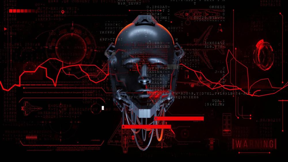 Technological Awakening in a Sci-Fi Realm wallpaper