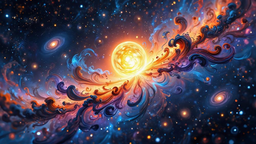 Exploding Star wallpaper