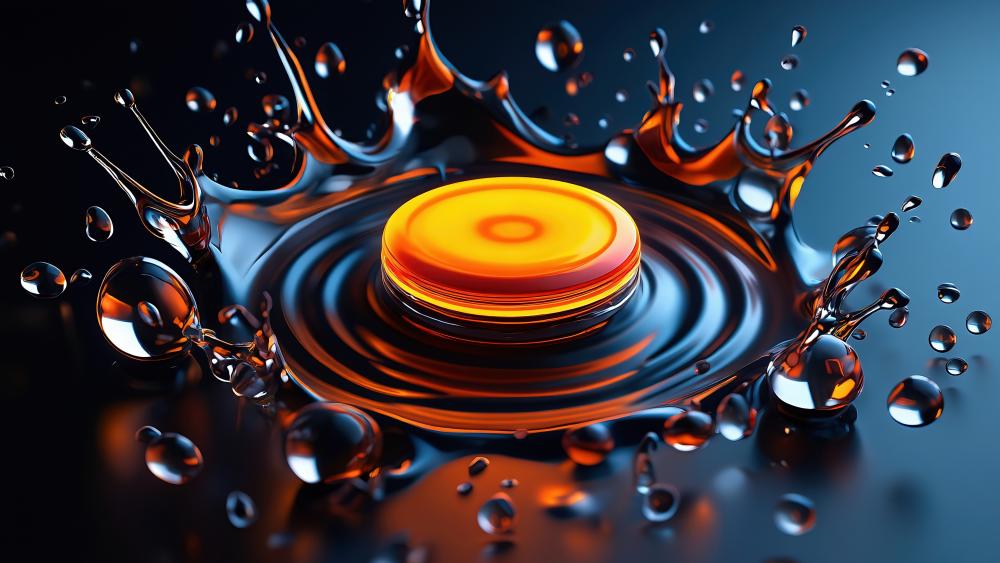 Orange Splash wallpaper