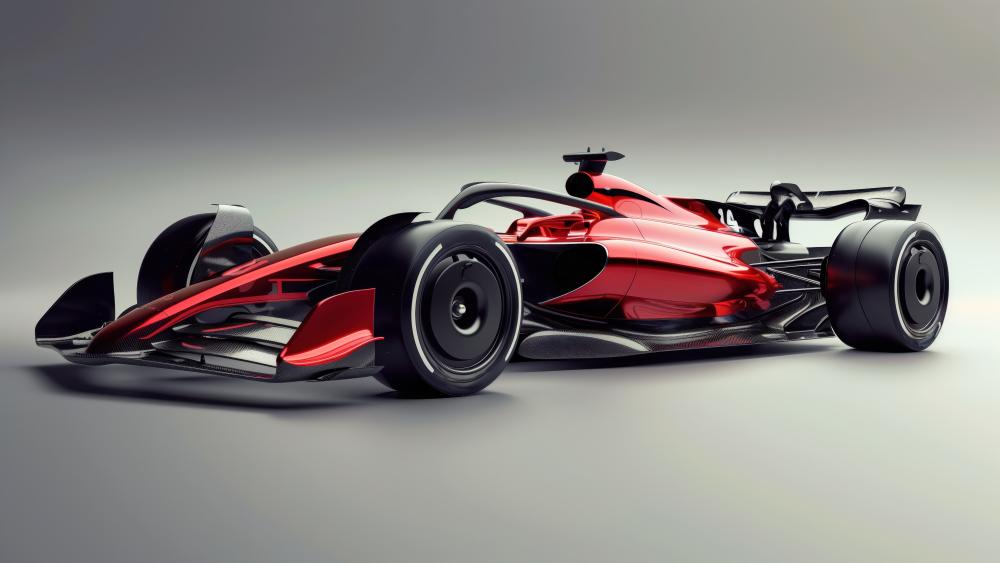 Sleek Formula 1 Speed Machine in 5K Resolution wallpaper