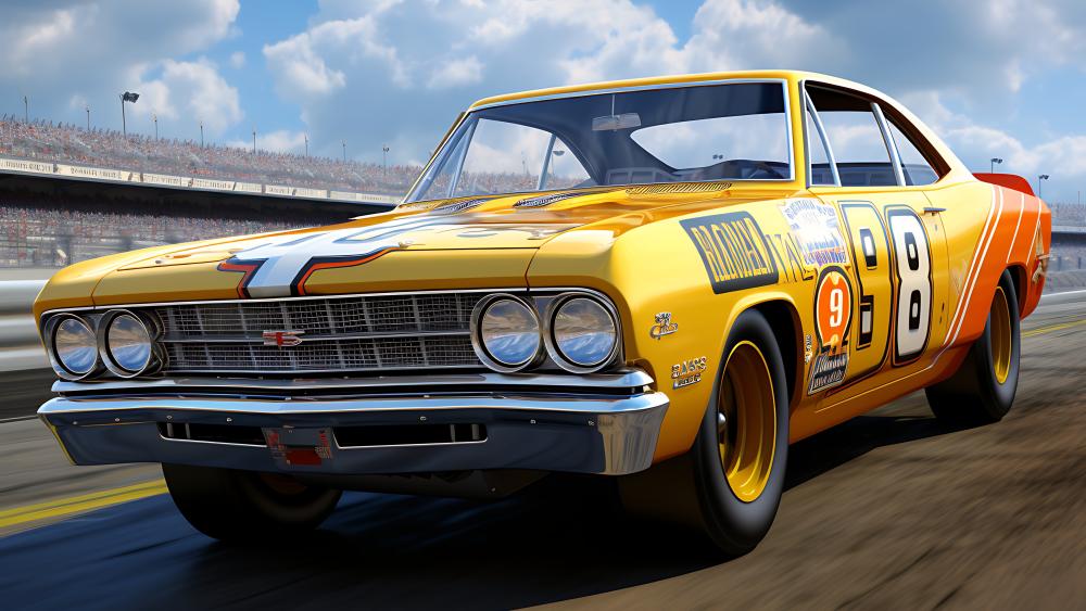 Race-Ready Classic Car in 5K Splendor wallpaper