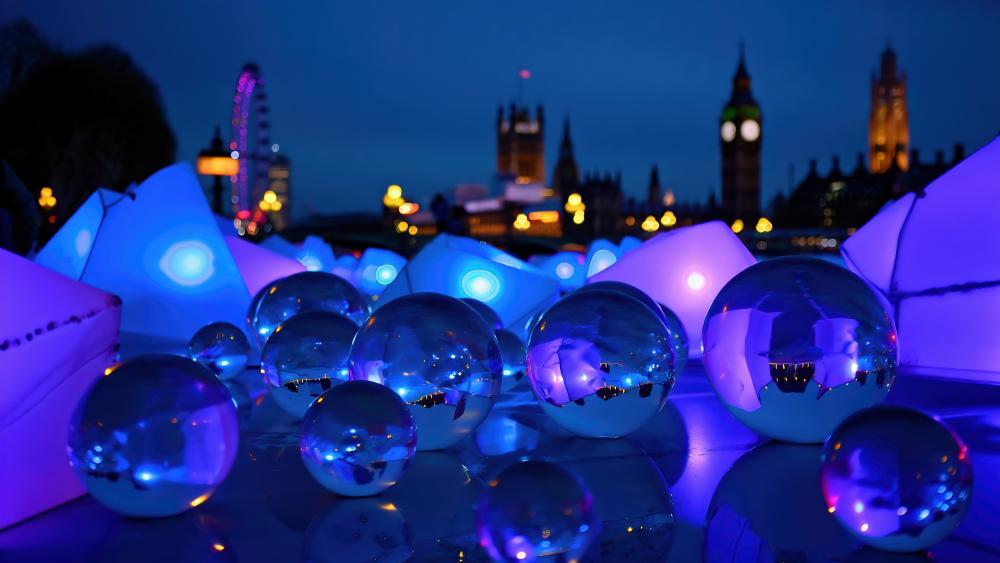 City Bubbles wallpaper