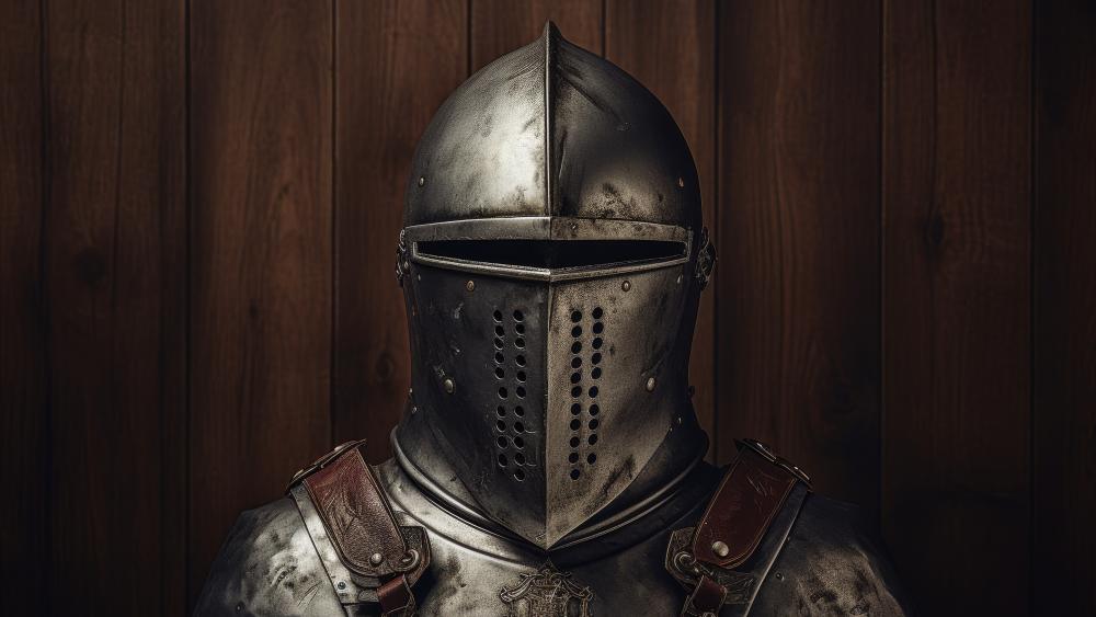 Medieval Sentinel Unearthed in Digital Artistry wallpaper
