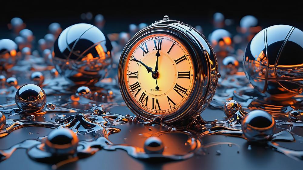 Timeless Harmony A Fusion of Art and Technology wallpaper