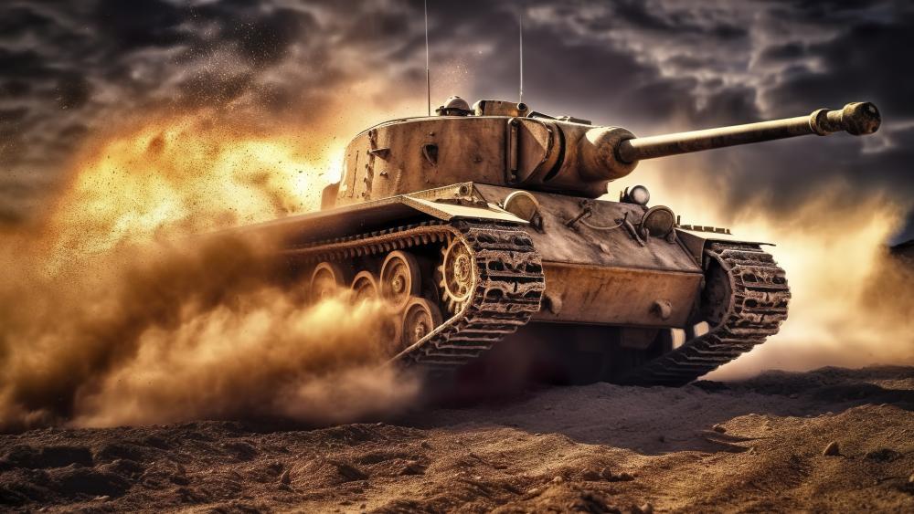 Tank Fury in Desert Storm wallpaper