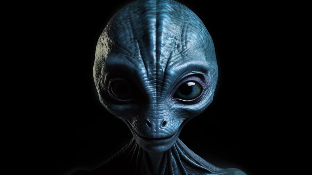 Alien Gaze Beyond the Stars wallpaper