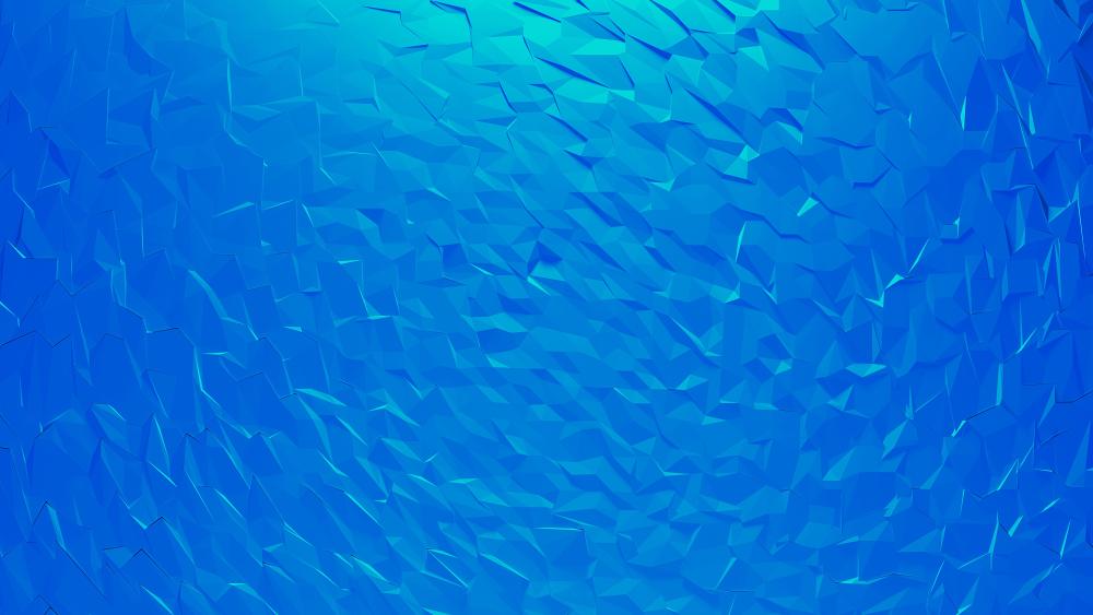 Low Poly Ice Geometry in Vivid Blue wallpaper