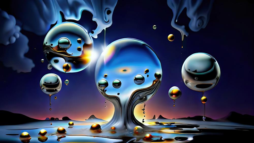 Ethereal Liquid Dreams in 5K wallpaper