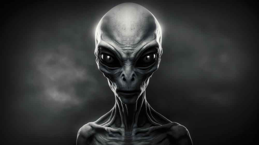 Alien Gaze Into the Unknown wallpaper