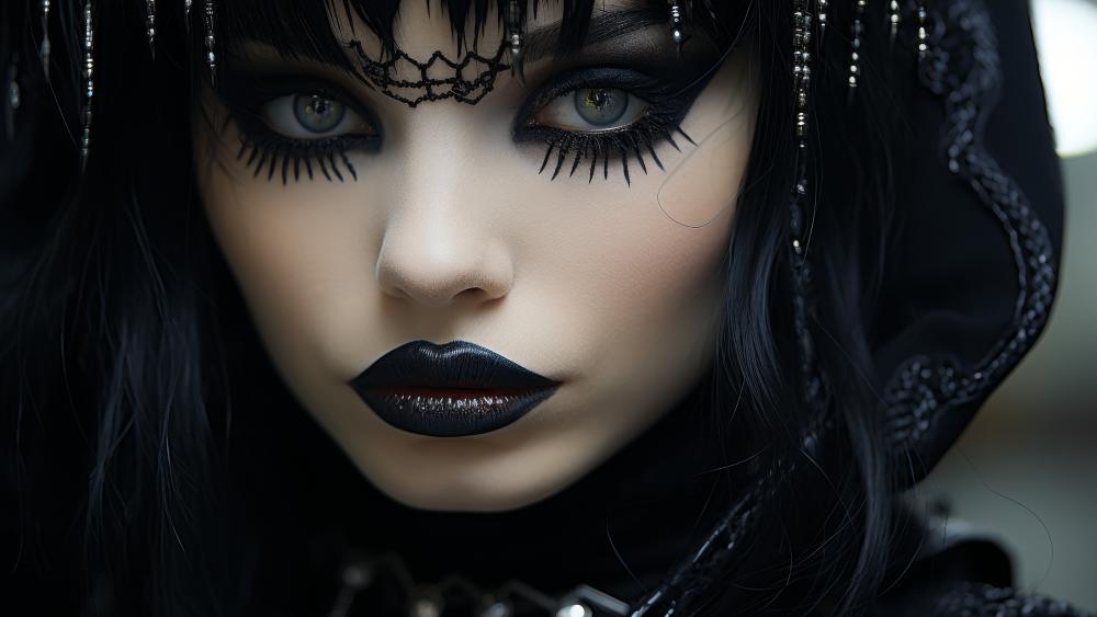 Gothic Elegance in AI Art wallpaper