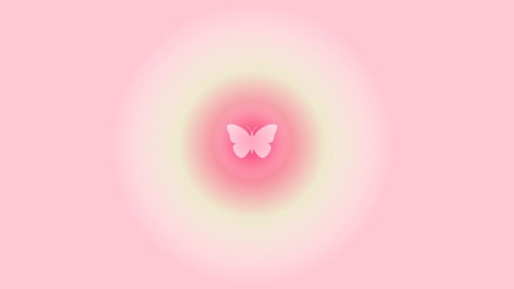 Butterfly Dreams in Gentle Pink Hues wallpaper