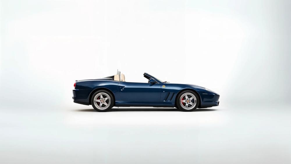 Sleek Convertible Design on Pristine White Background wallpaper