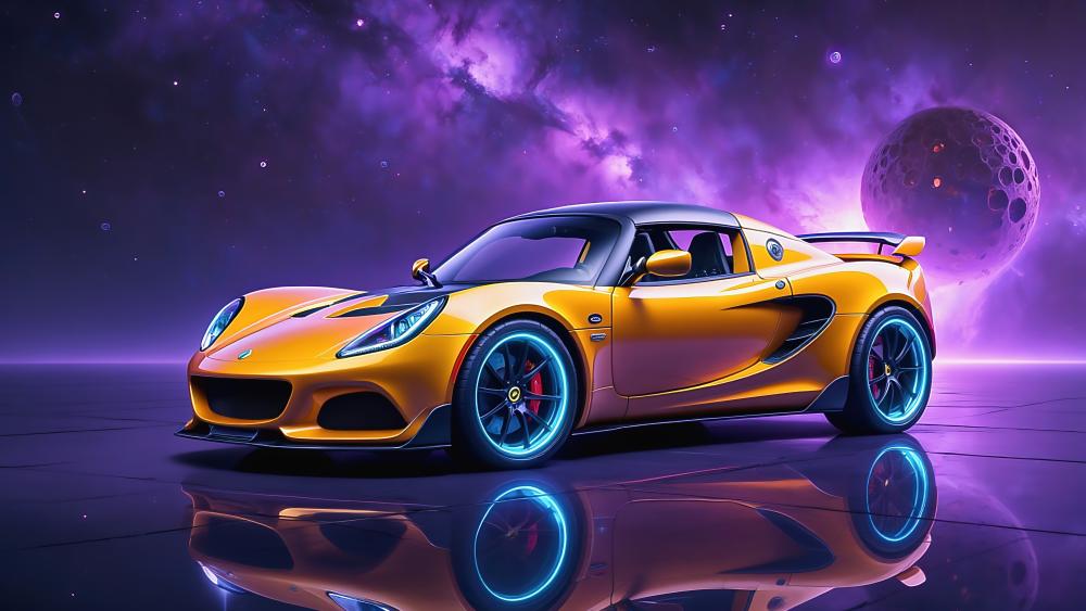 Yellow Lotus Elise wallpaper