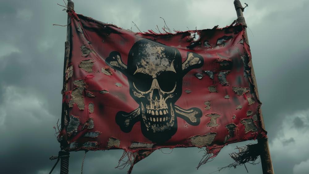 Pirate Flag of Legends and Secrets wallpaper