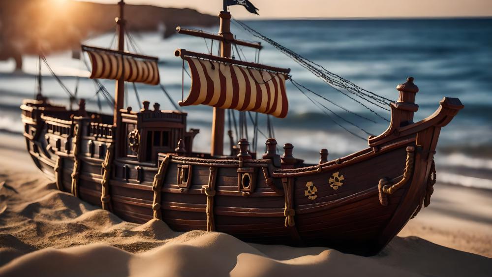 Sailing Into AI Horizons wallpaper