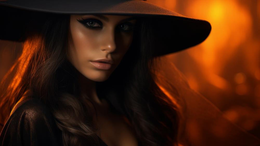 Timeless Elegance in Fiery Glow wallpaper
