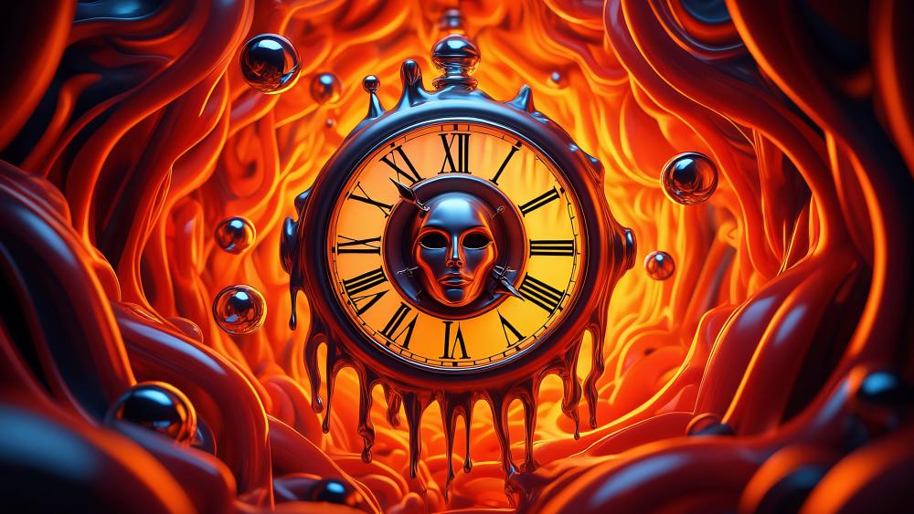 Clock The Inferno wallpaper
