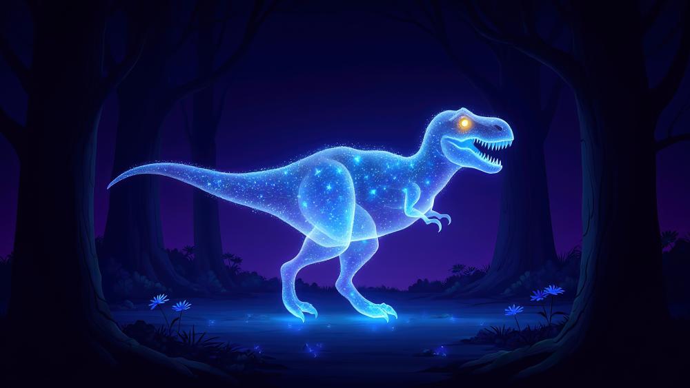 Glowing Dino wallpaper