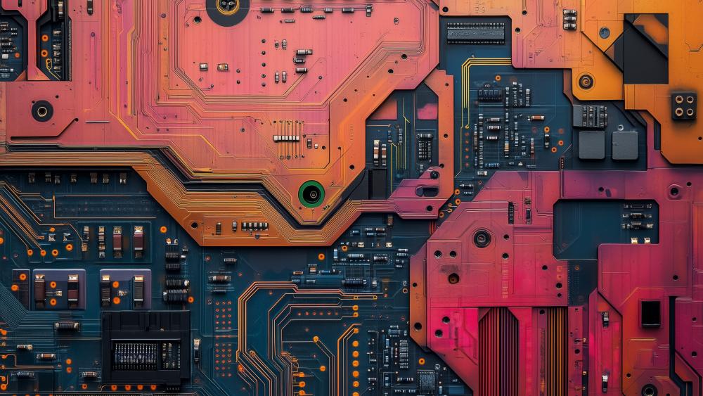 Circuitry Symphony Aesthetic wallpaper