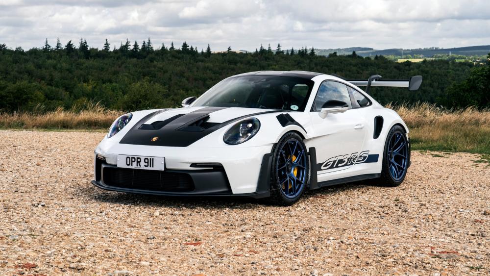 Porsche 911 GT3 RS in Scenic Landscape wallpaper