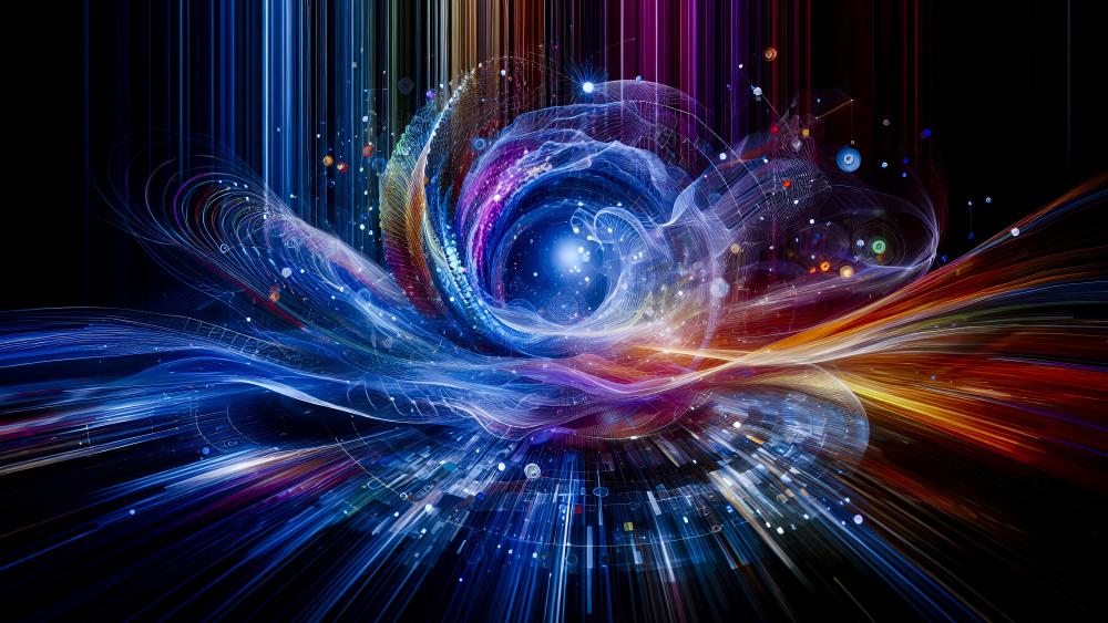 Digital Data flow wallpaper