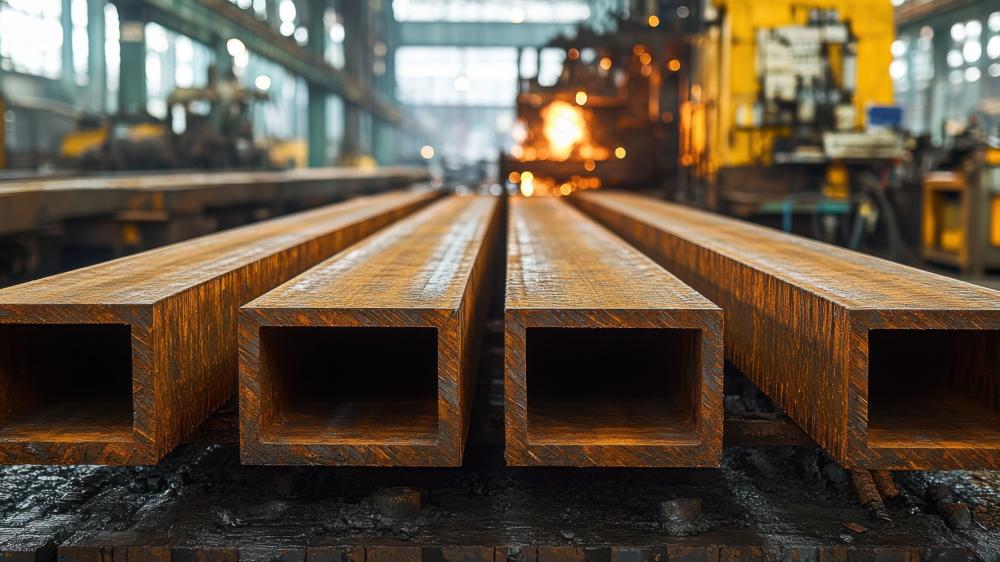 Industrial Elegance The Beauty of Rusty Steel wallpaper