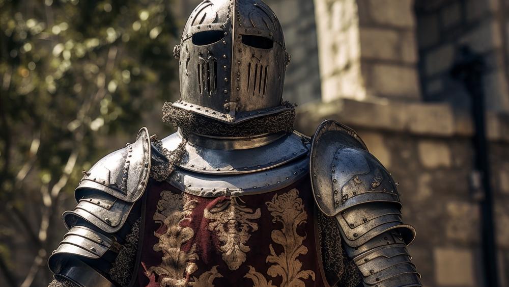 Knight's Valor in Gleaming Armour wallpaper