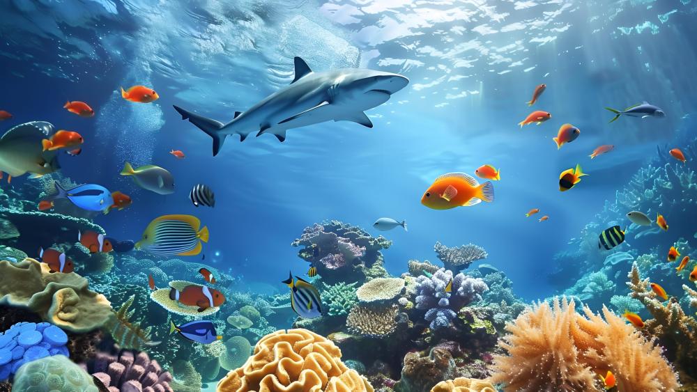 Underwater world wallpaper