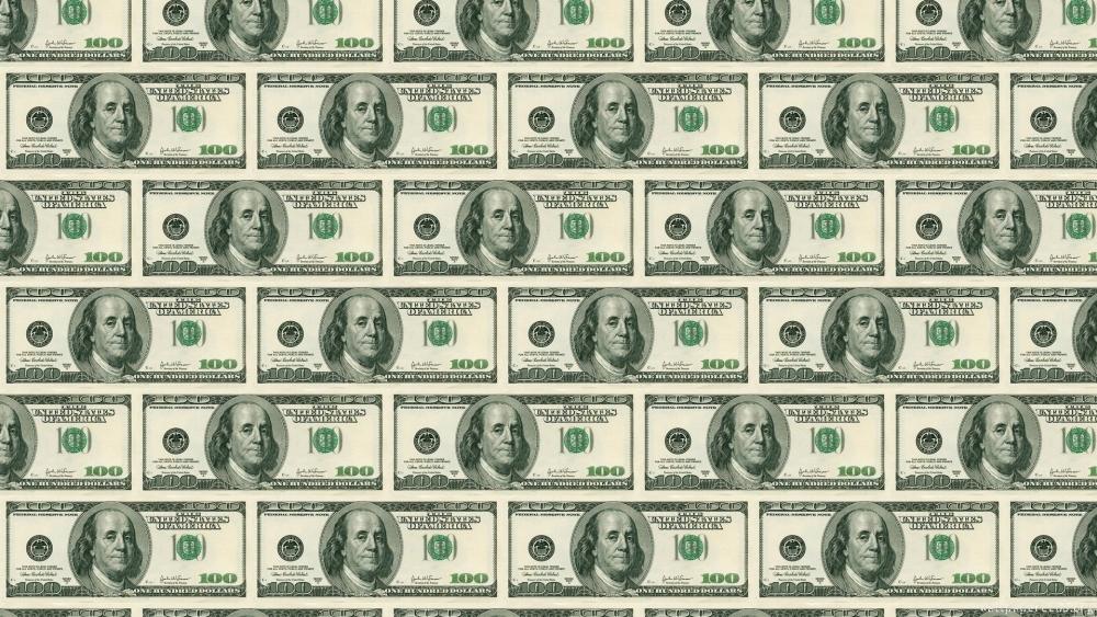 Hundred Dollar Currency Pattern Wallpaper wallpaper