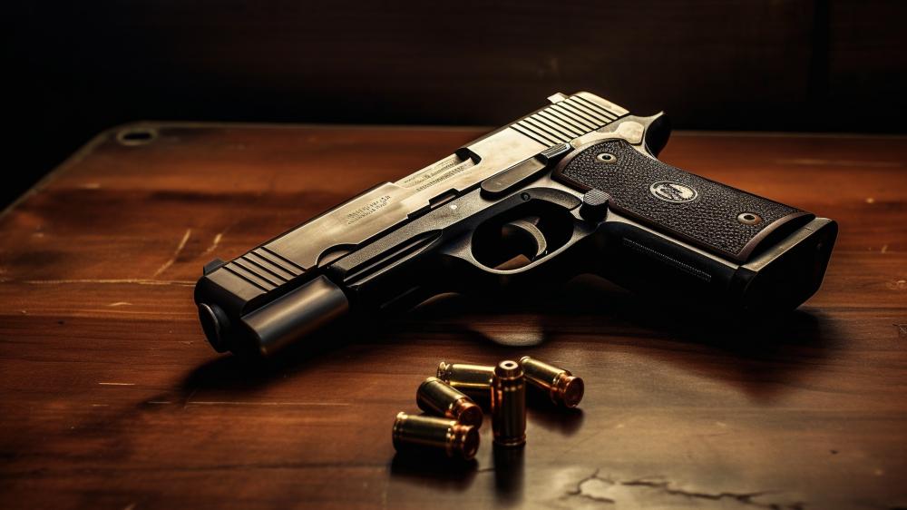 Precision Firearm Artistry in 4K wallpaper