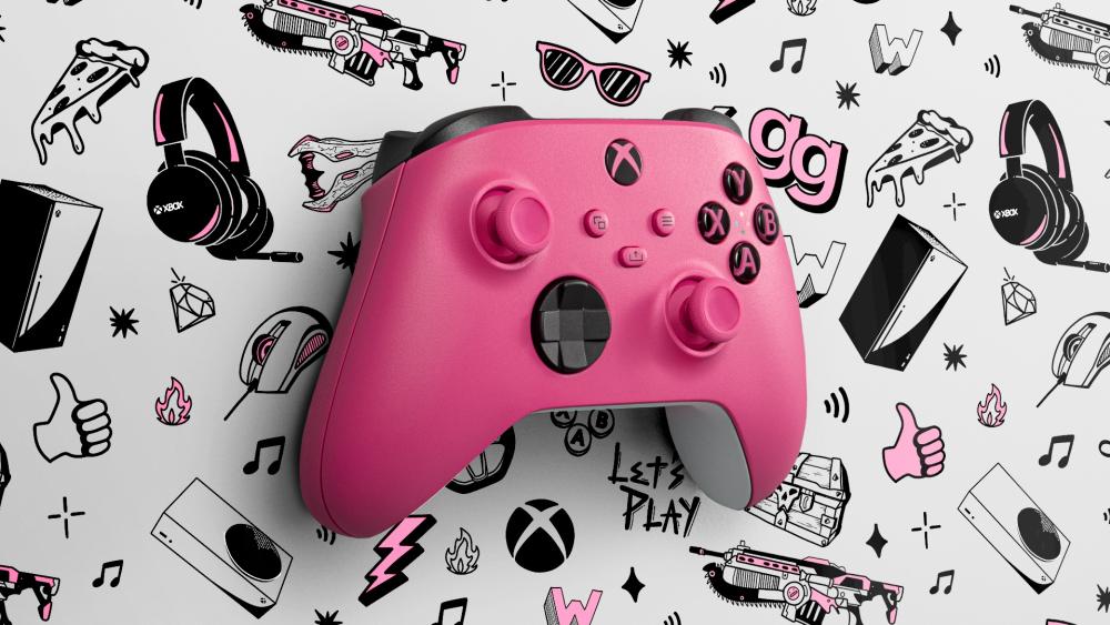 Playful Vibes with Pink Xbox Controller wallpaper