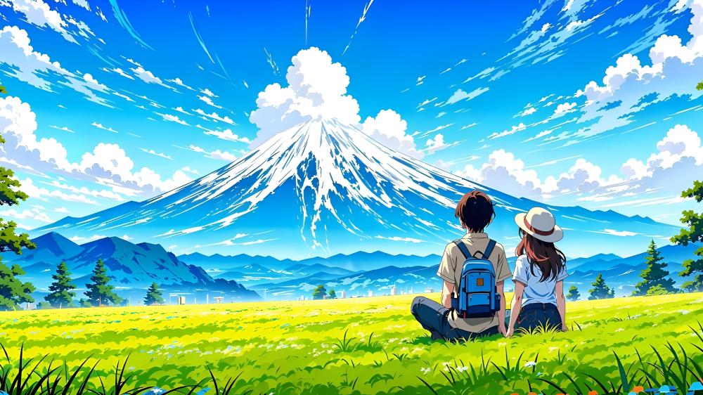 Serene Anime Romance in 5K Splendor wallpaper