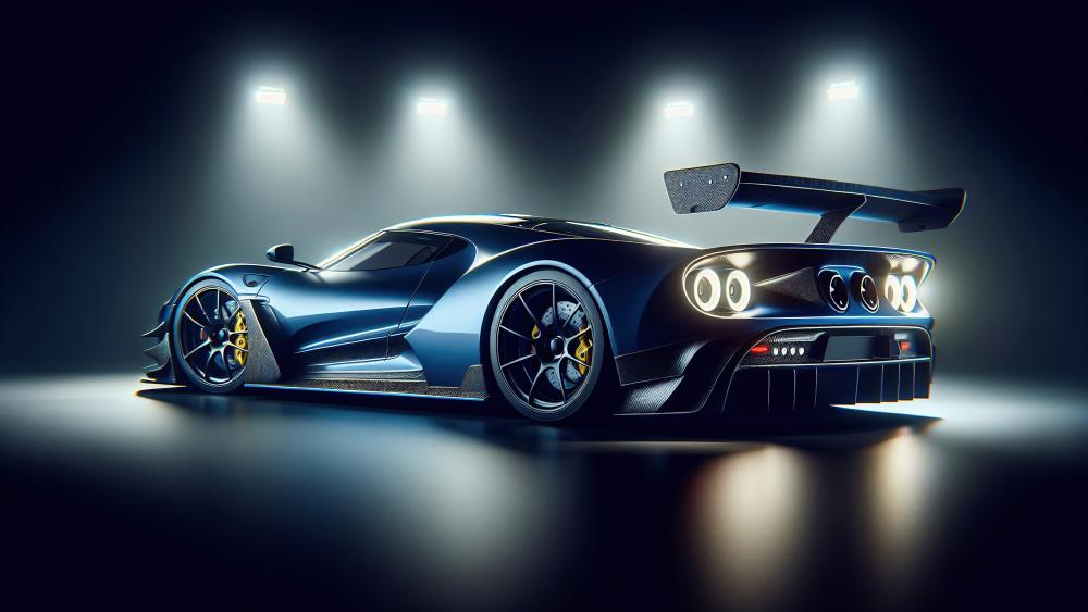 Cool Blue Sports Car wallpaper