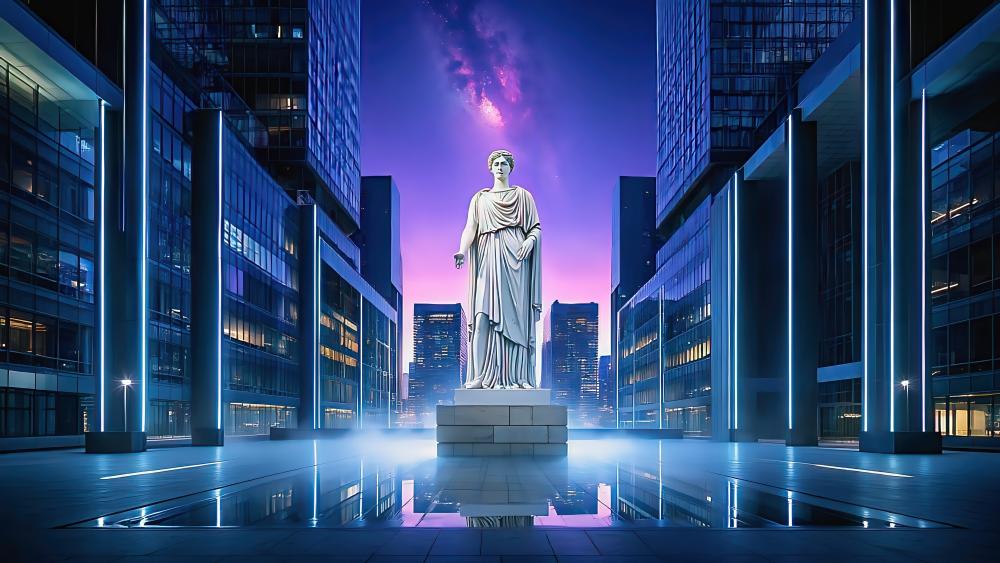 Misplaced Statue wallpaper