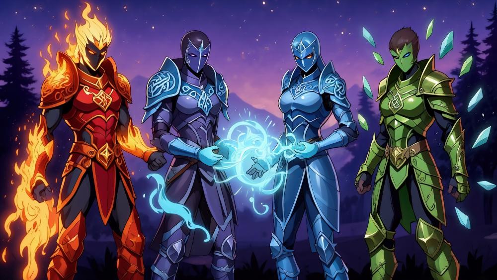Elemental Earth Warriors wallpaper