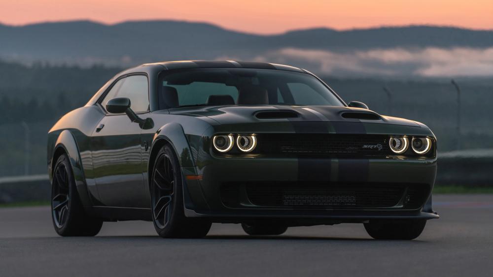 Dodge Challenger Power Unleashed in 4K Scene wallpaper
