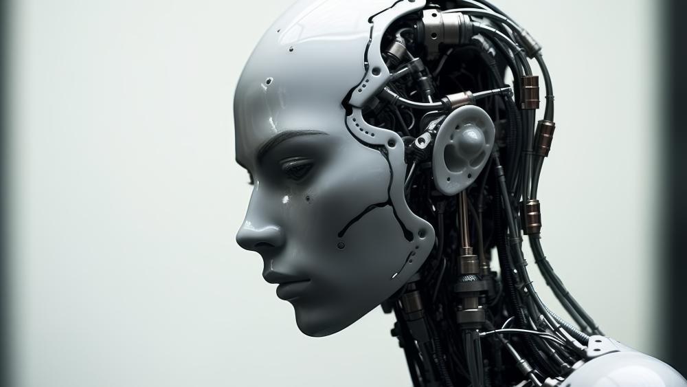 Futuristic Robot Art in 5K Detail wallpaper