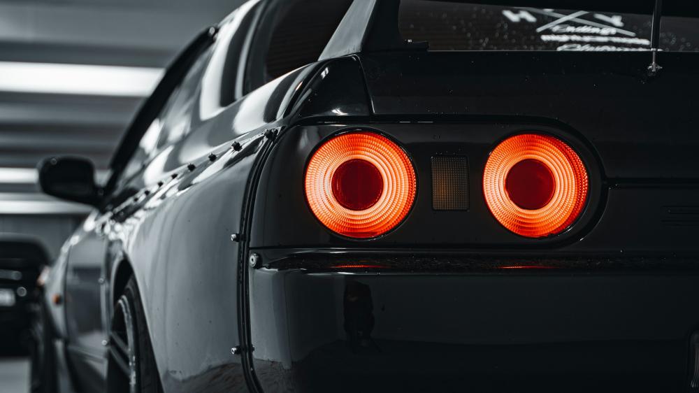 Nissan GT-R Tail Lights Elegance in Motion wallpaper