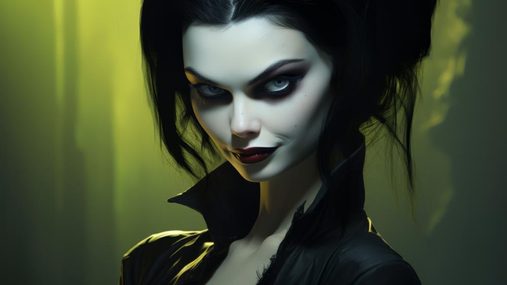 Mystical Demoness of the Night wallpaper