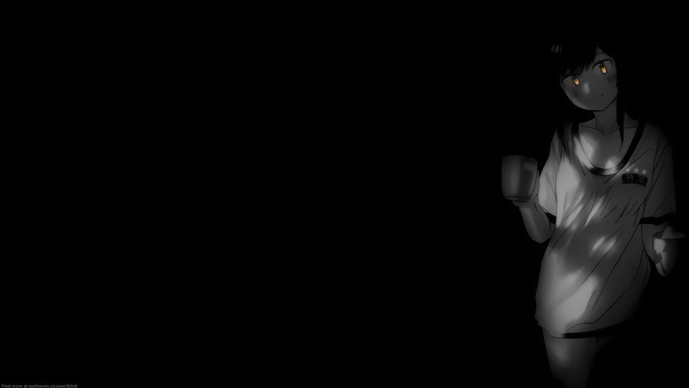Shadowed Solitude in Subtle Tones wallpaper