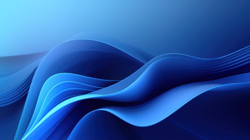Waves of Serenity in Motion wallpaper