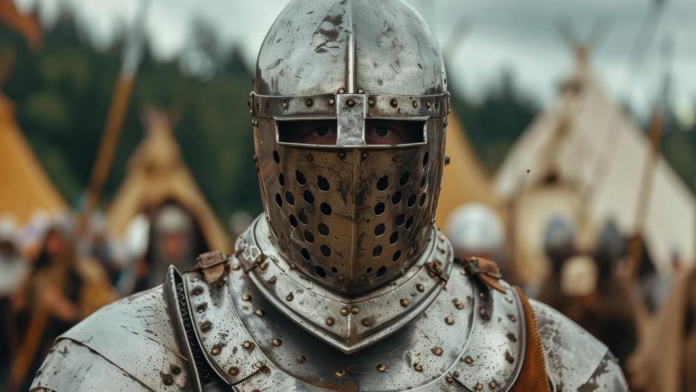 Knight of the Realm: A Timeless Sentinel in Steel wallpaper