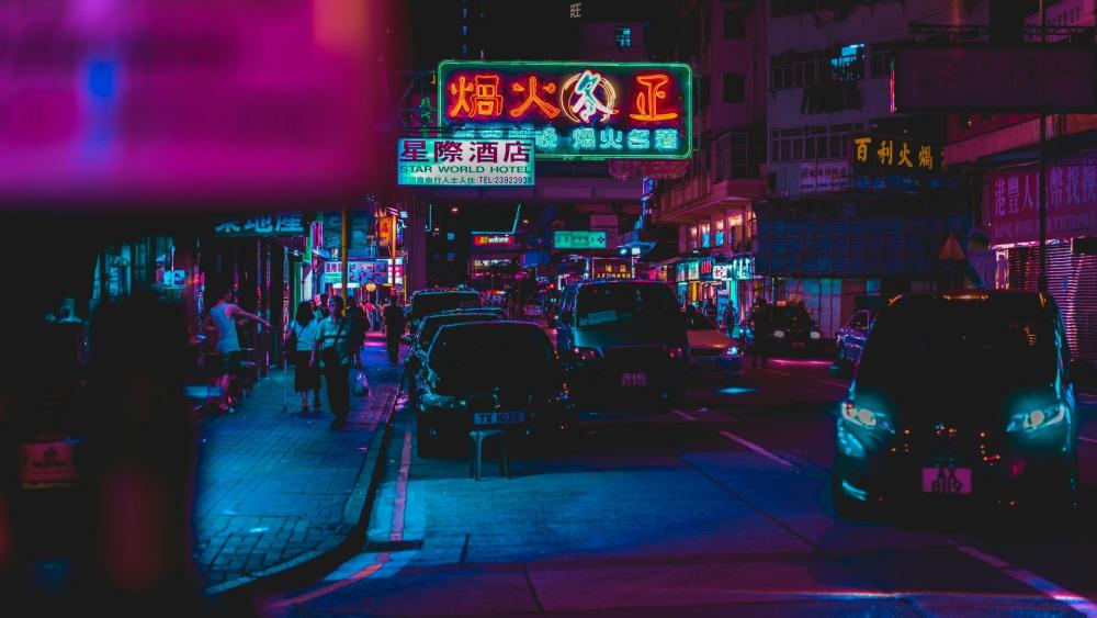 Neon Nights in Tokyo Metropolis wallpaper