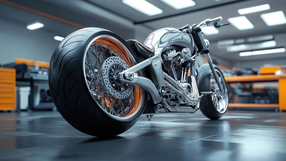 Futuristic Chopper Art in High Definition wallpaper