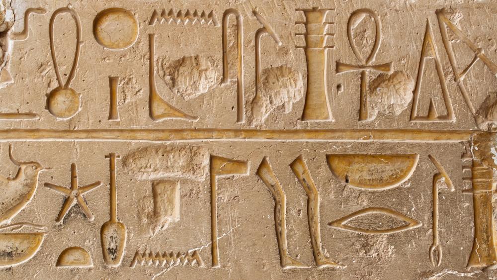 Ancient Scripts of Egypt's Echoing Past wallpaper