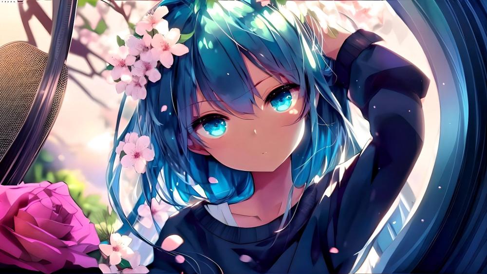 Kawaii Anime Blossom wallpaper