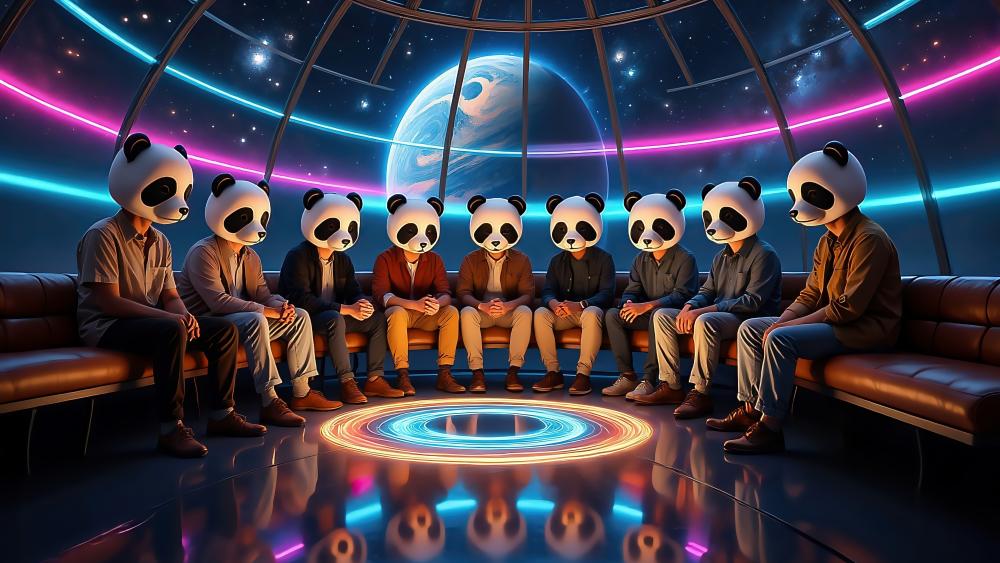 The Order Of The Panda Heads wallpaper