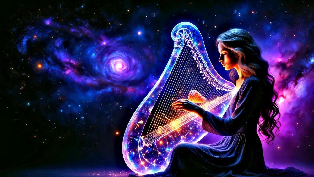 Cosmic Harp wallpaper