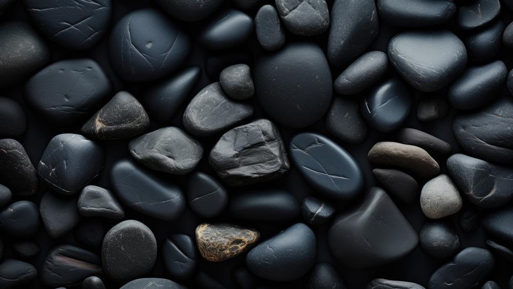 Dark Tones Pebble Harmony wallpaper