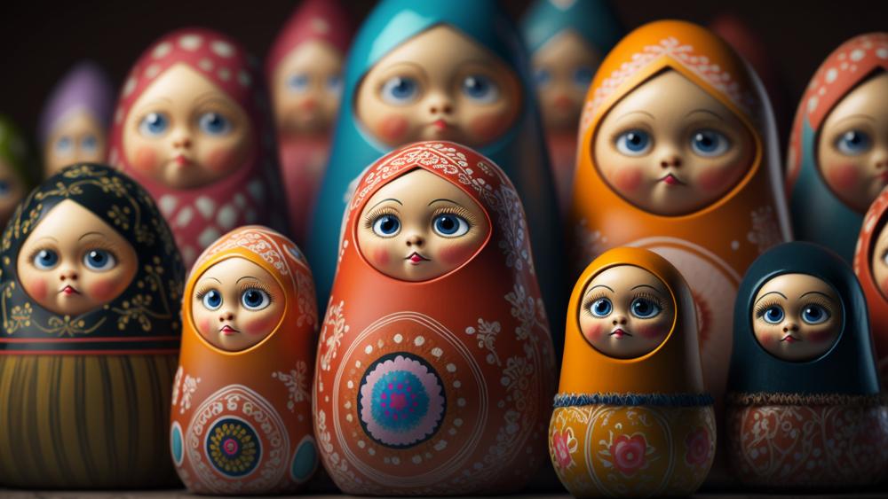 Enchanting Matryoshka Doll Fantasy wallpaper